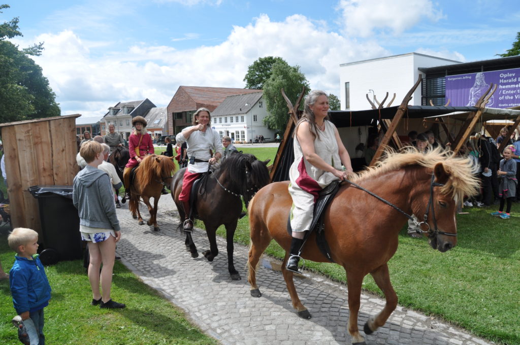 Viking parade in Jelling, Denmark