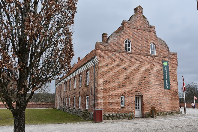 Building near the entrance to Gammel Estrup in Denmark