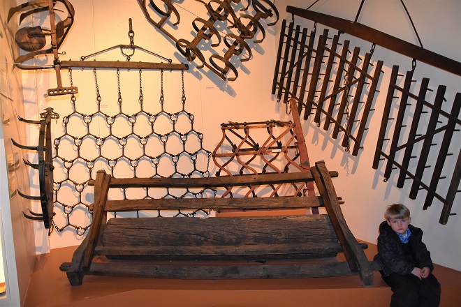 Old-fashioned Farm Equipment at the Grønne Museum Gammel Estrup Denmark