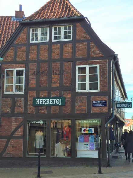 Old buildings in Randers, Denmark