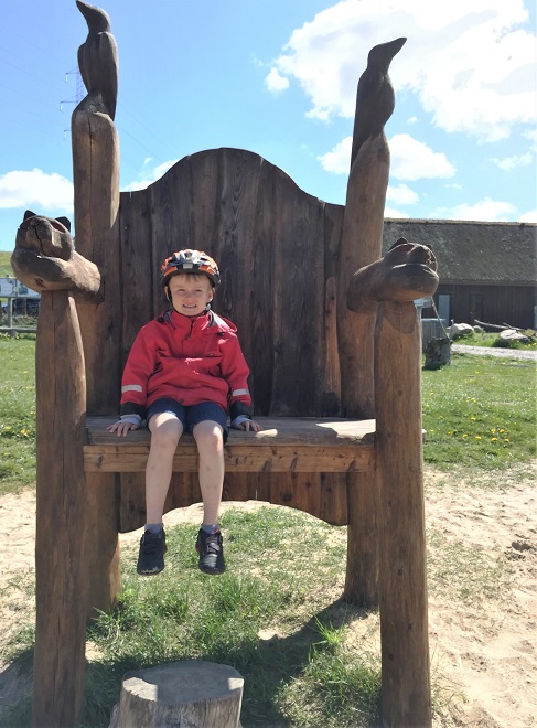 Sitting in Odin's Chair in Denmark