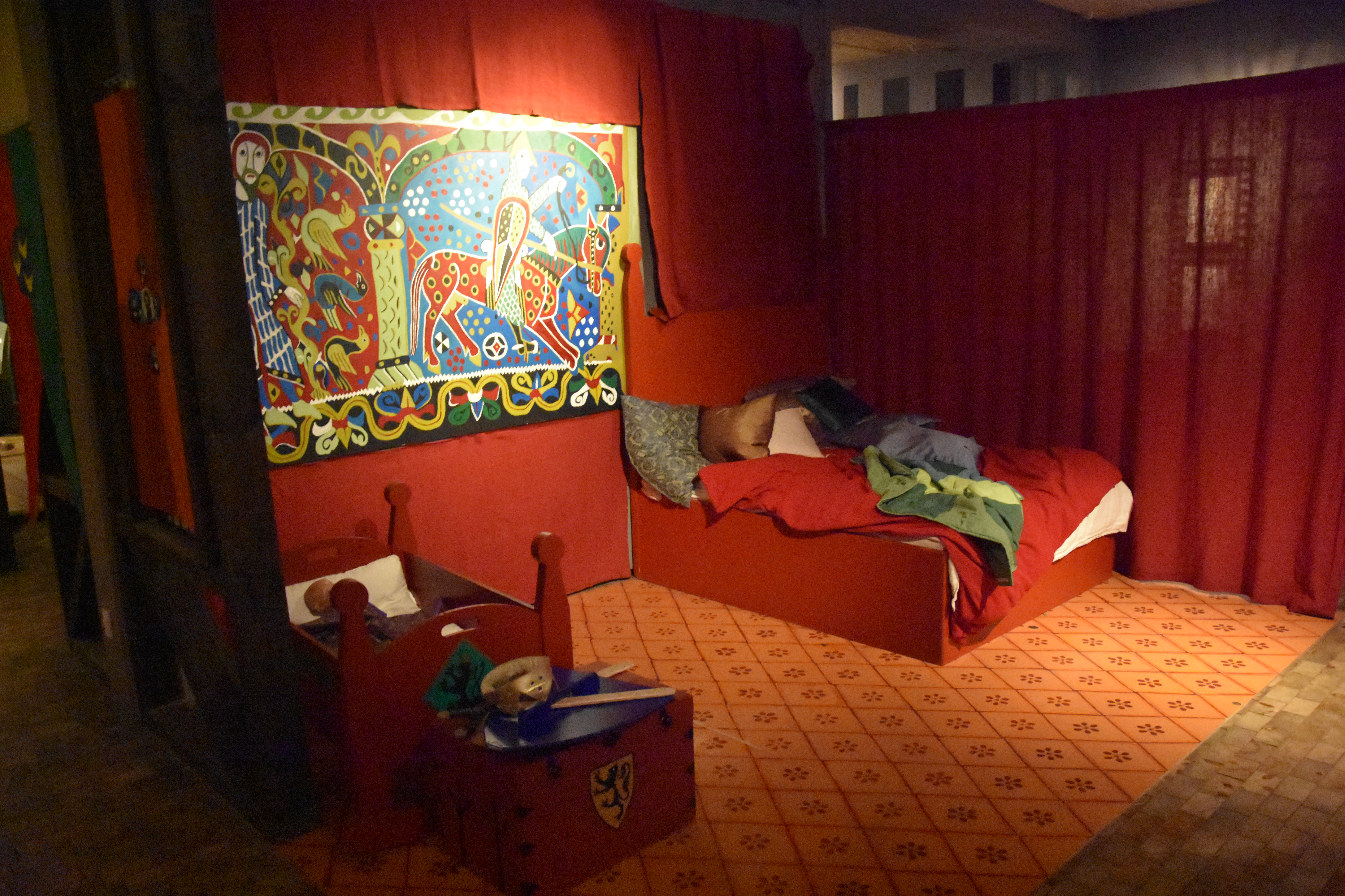 Children can pretend to live in a castle at the Ribe Viking Museum in Ribe, Denmark