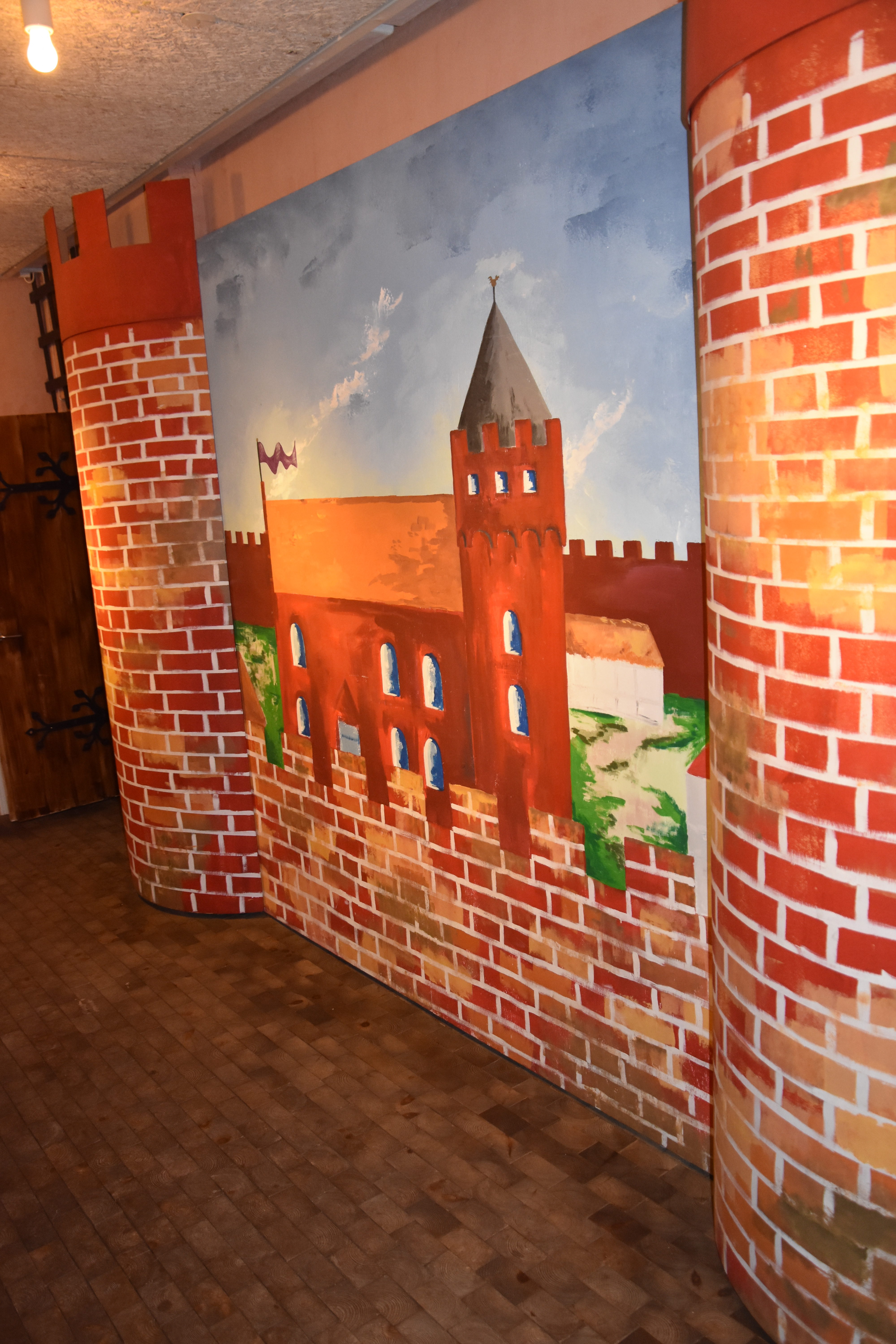 Entrance to the children's play area at the RIbe Viking Museum in Ribe, Denmark
