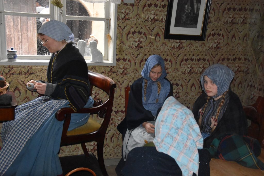 The Family of Seamstresses at Den Gamle By Open History Museum in Denmark