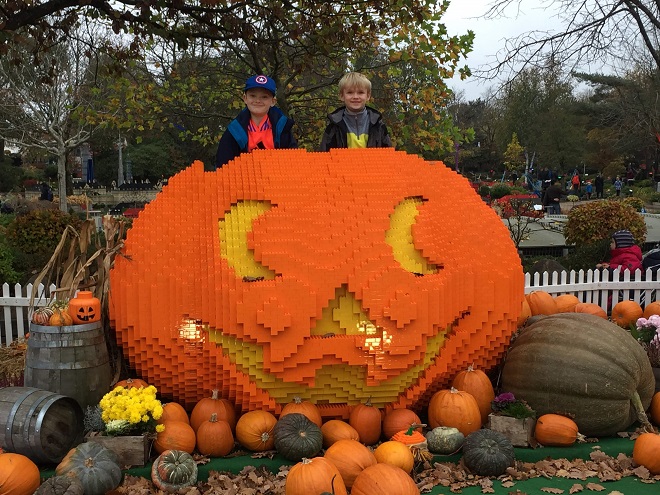 Giant pumpkin at Legoland Billund Denmark