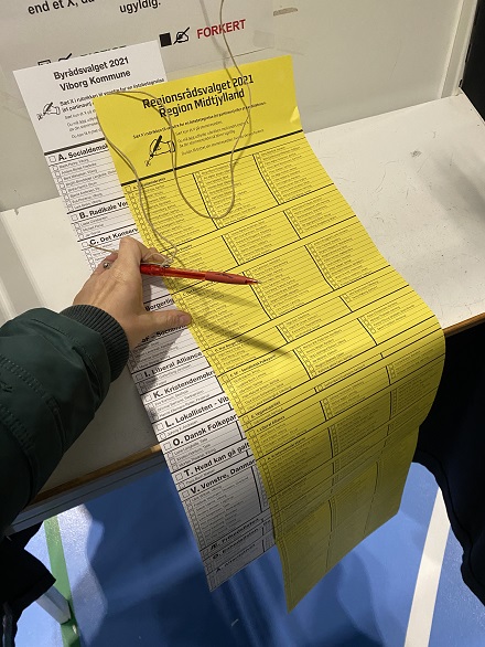 voting ballots for the regional elections in denmark (voting in denmark as a foreigner)