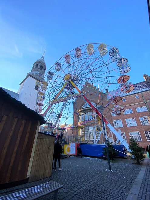 Ferris wheel at the Aalborg Christmas Market in Denmark