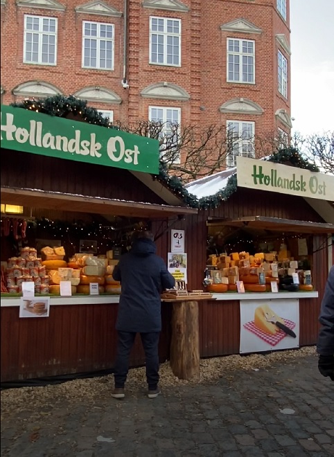  Holland Cheese Booth at the Aalborg Christmas Market in Denmark