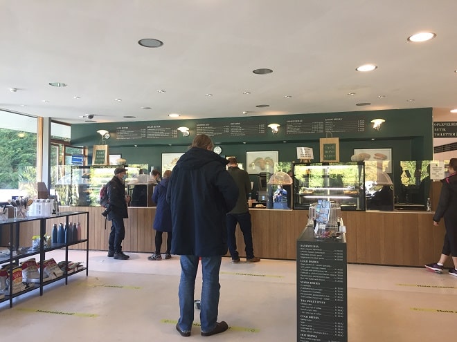 Cafe Møns Klint at the GeoCenter in Denmark
