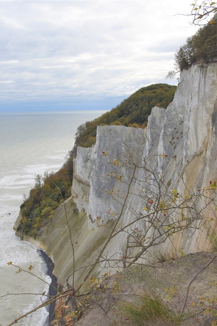 Views of Maglevands Fald from the Furchthammers Pynt at Møns Klint in Denmark
