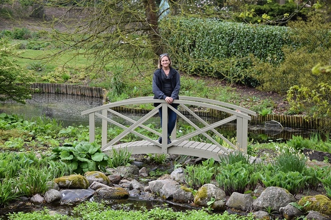 Bridge in the Gavnø Slotspark in Denmark near Copenhagen