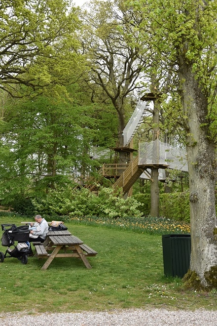 Picnic area near family activities at Gavnø Slot in Denmark